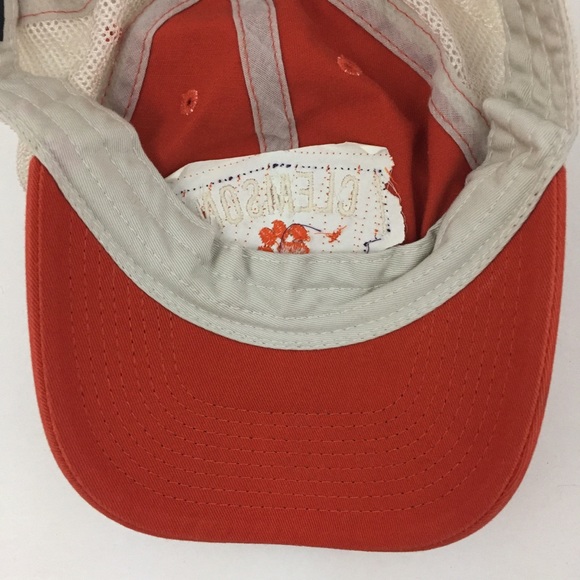Clemson Tigers Paw Patch Hat Logo College Football Baseball Mesh Snap Back Cap - Picture 8 of 10